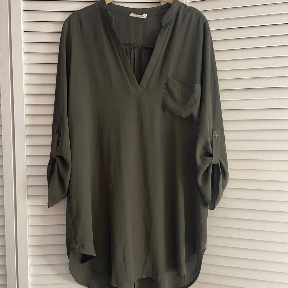 Women's Lush Nordstrom Roll Tab Sleeve Tunic